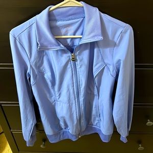 Blue scrub jacket